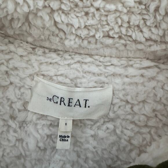 THE GREAT. White and Green Floral Jacket - Picture 7 of 7